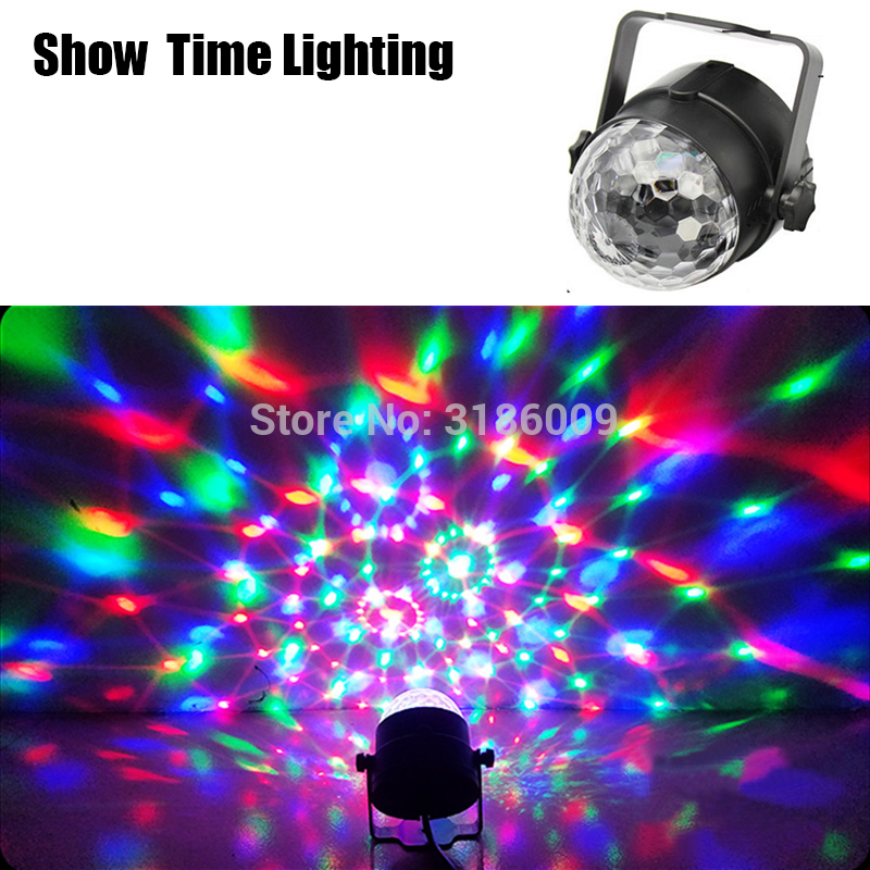 Mini dj led disco RGB 3 W crystal magic ball voeding door USB gebruik voor home party kinderen gelukkig dance dj disco licht