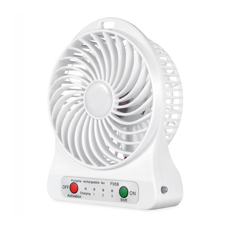 Foldable Hand Fans Battery Operated Rechargeable Handheld Mini Fan Electric Personal Fans Hand Bar Desktop Fan: K-6-white