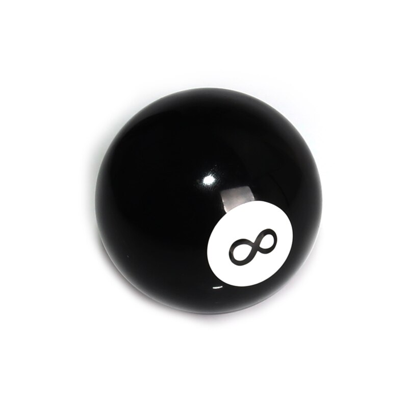 Schaltknauf Runde Gewinde Schalthebel mit Adapter Schwarz weiß Ball Rennen Stock Kühlen Acryl für Universal- Manuelle Auto
