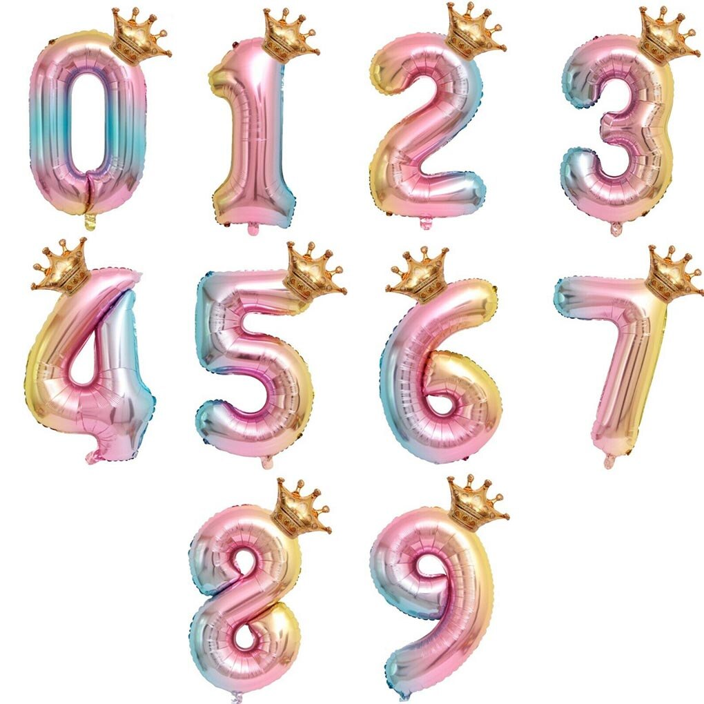 32 Inch Gold Sliver Rose Gold Aantal Ballon Verjaardag Bruiloft Decoraties Folie Ballonnen Kid Jongen Speelgoed Baby douche
