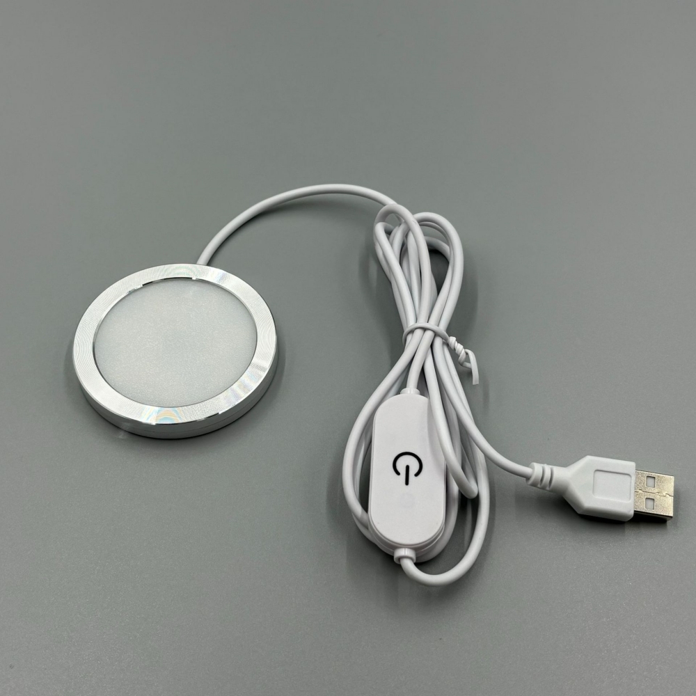 Køkken underskab led-lys vitrineskab hylde campingvogn autocamper indvendigt skabslys  dc 5v x 3w usb led-lys natlampe: Lysegrå / Varm hvid