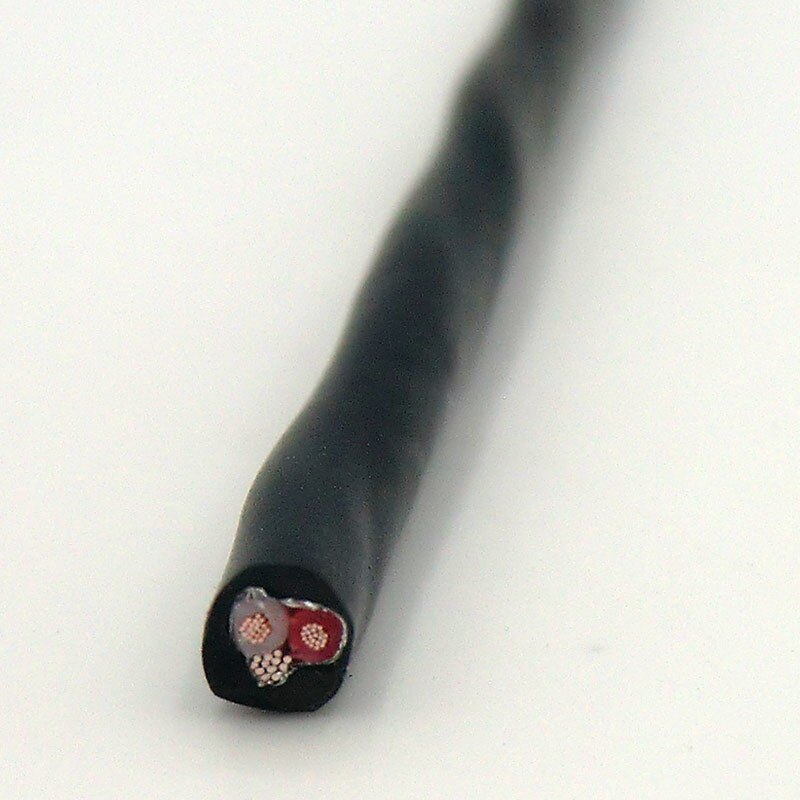 2 Core Cable Internal Connection Wire of Cabinet Twisted Pair Black Aluminum Foil Shield Earphone Microphone Audio Signal Line