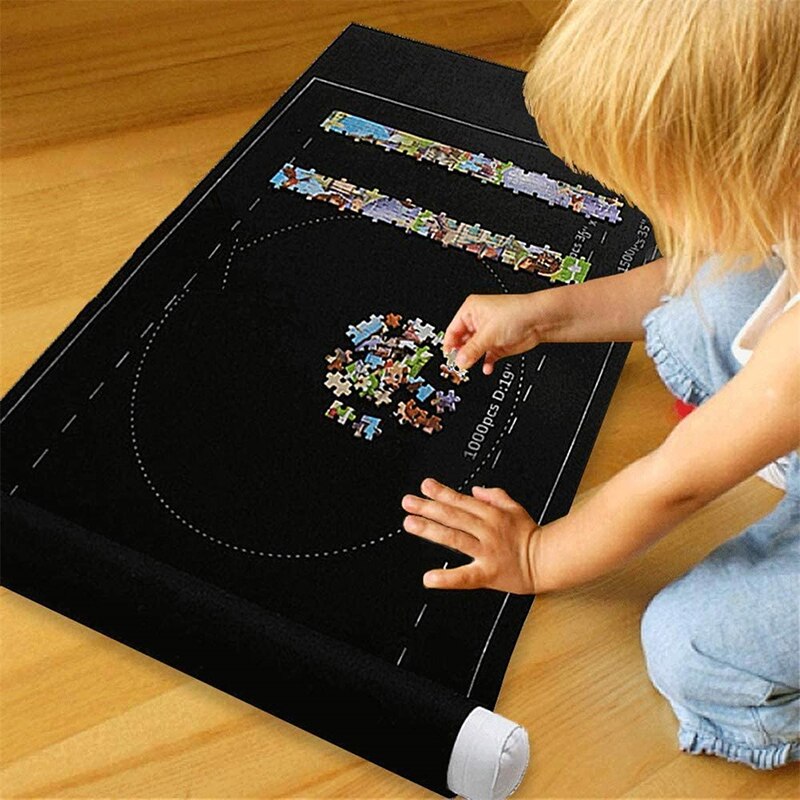 Puzzels Mat Puzzel Opslag Roll Mat 26X46 Inch Voelde Puzzel Deken 1000-6000 Grote Puzzels Board voor Volwassenen Kids