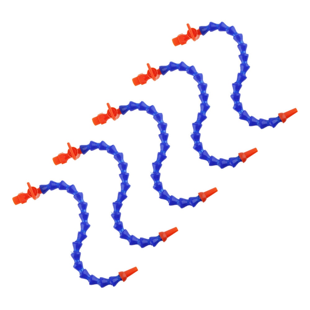 5 Pcs 300 Mm Ronde Nozzle Flexibele Water Olie Koeling Buis Koelvloeistof Leidingen Slang Met Switch Voor Cnc Draaibank Cooling buis