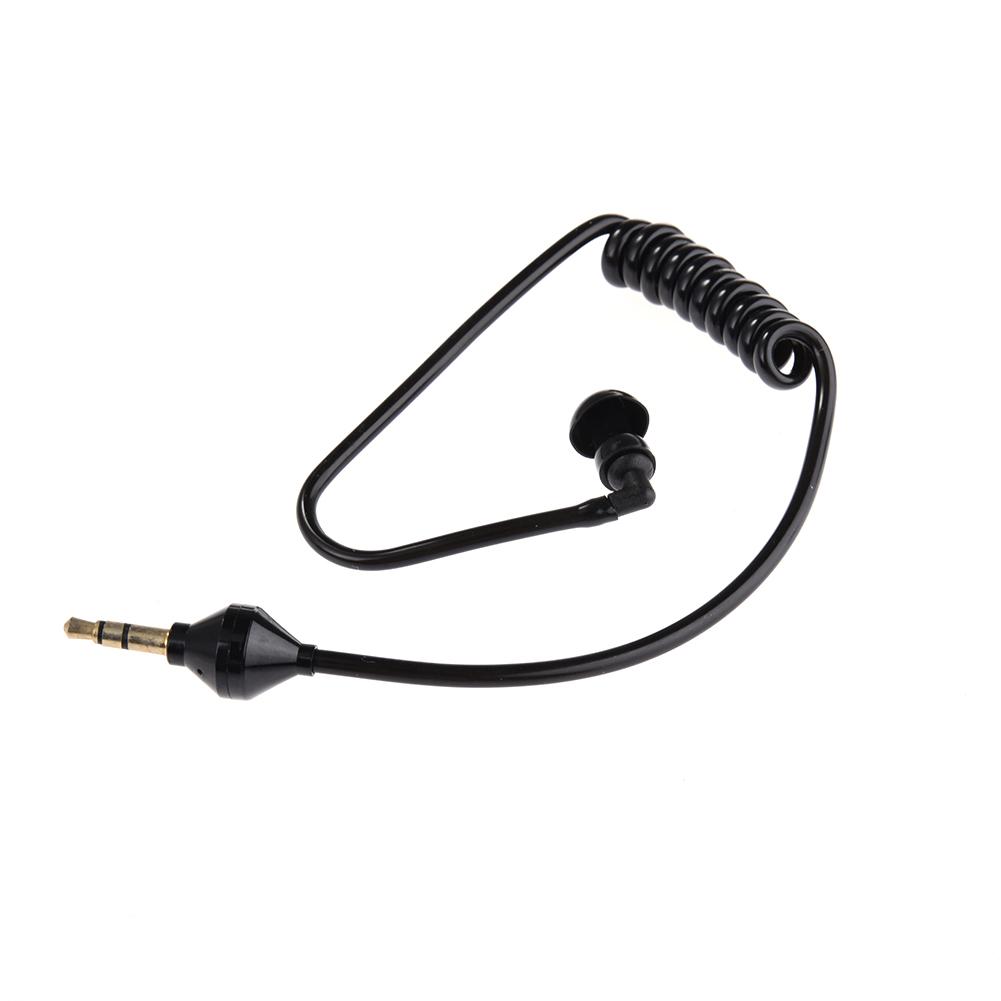 3.5mm Oortelefoon Spoel Oortelefoon Enkele Luisteren Oortelefoon Opgerolde Kabels In Ear Stereo Headset