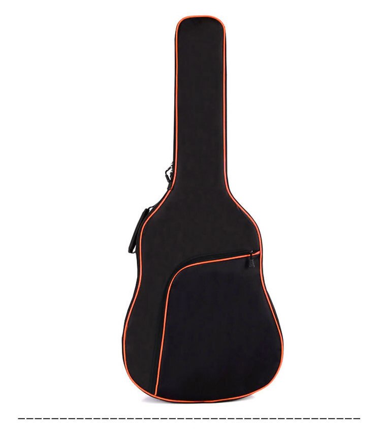 Funda de guitarra acústica clásica de 41 pulgadas, gruesa, de Balladry, con cadena de acero, funda de guitarra, accesorios para mochila: Brown