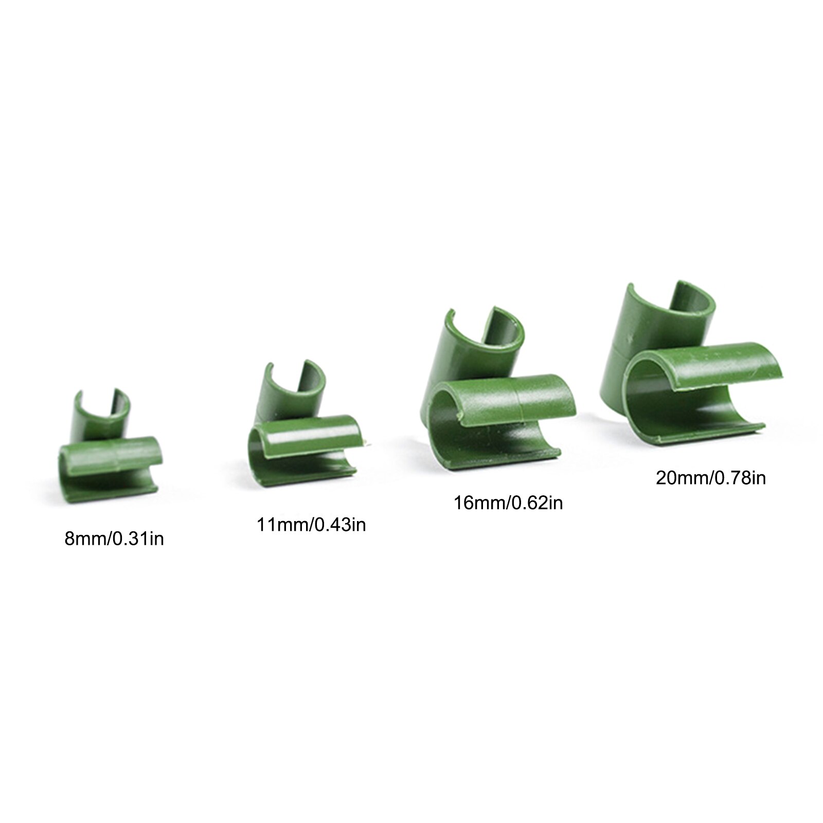 Plant Connectors Cross Button Plastic Buckle Garden Tool Accessories PP 24pcs Green Adjustable Rotatable Fastener