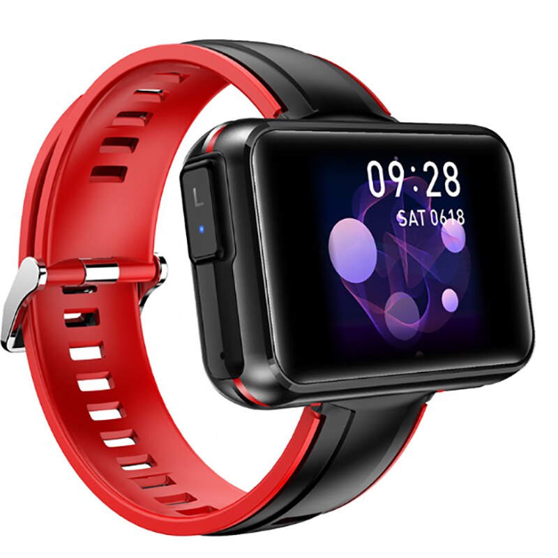 T91 Smart Horloge Mannen Tws Draadloze Bluetooth Headset 1.4 Inch Grote Diy Screen Bluetooth Oproep Weer Smartwatch: red