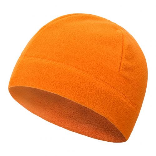 Gli uomini di Colore Solido di Inverno Berretto In Pile Arrampicata All'aperto in Bicicletta Antivento Beanie Cappello Caldo Molle Outdoor Antivento Cappello Streetwear: Arancione