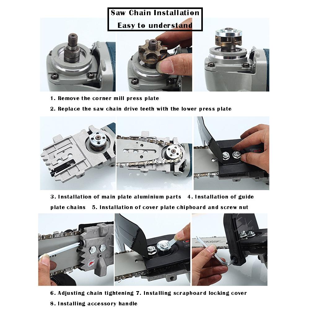 Woodworking Reciprocating Saw Metal Wood File Cutting Tool Chainsaw Fittings Set Plastic Handle Sawing Safety lumbering Saws