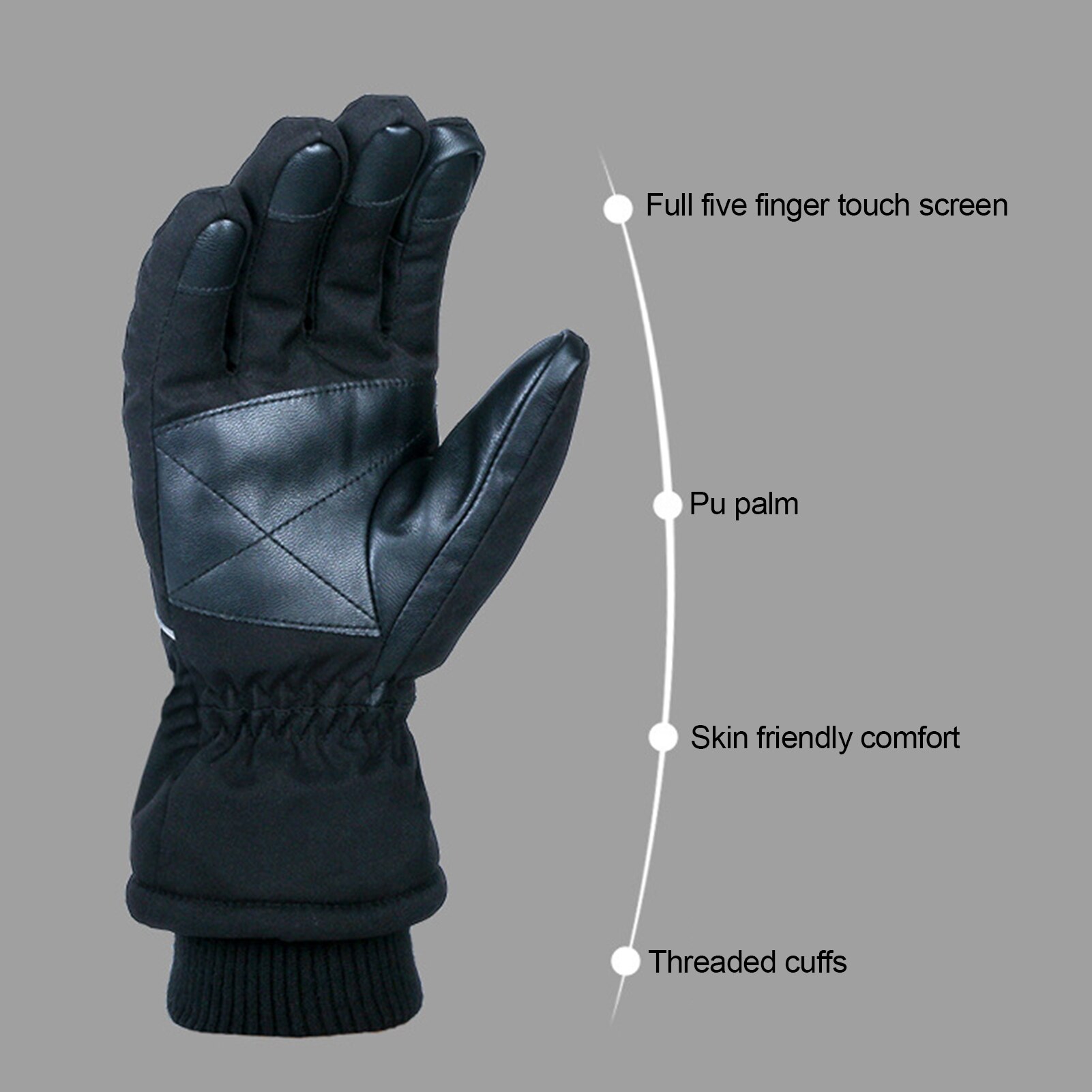 Waterdichte winter warme handschoenen sneeuw ski handschoenen snowboard handschoenen motorrijden outdoor wintersport touchscreen handschoenen