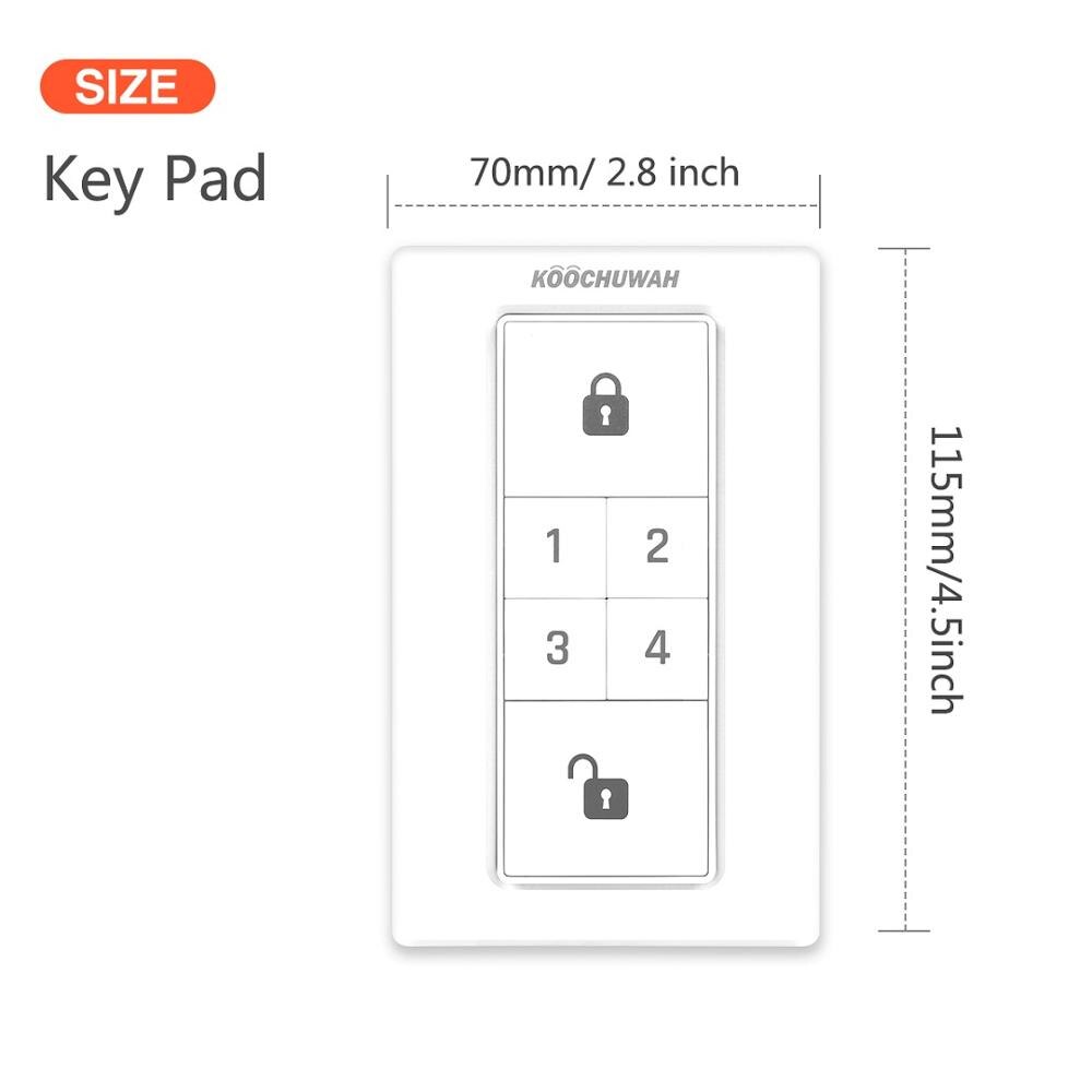 KOOCHUWAH GSM Solar Alarm DIY KIT GSM Home Alarm System 2G SIM Card Solar Powered Burglar Alarm Keyboard Control for Home/RV: KO-106
