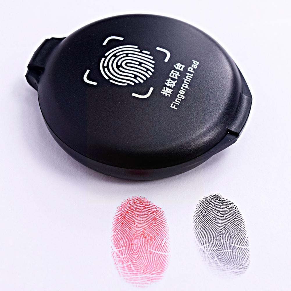 1pc Fingerprint Ink Pad Thumbprint Ink Pad For Notary Supplies Identification Security Id Fingerprint Cards Fingerprint Kit A6l2
