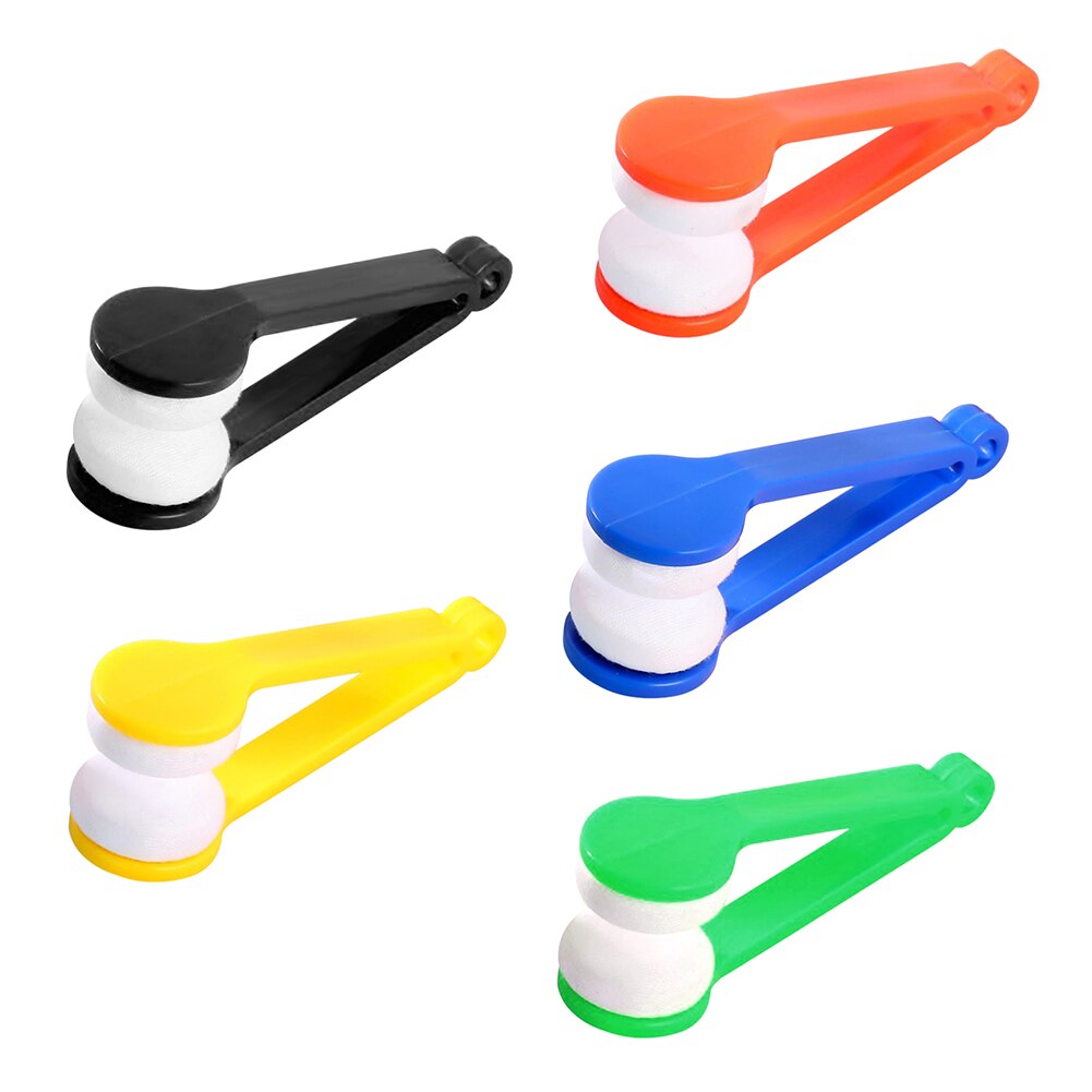 Mini Eye Glasses Lens Cleaning Brush Portable Soft Microfiber Spectacles Sunglasses Cleaner Wipe