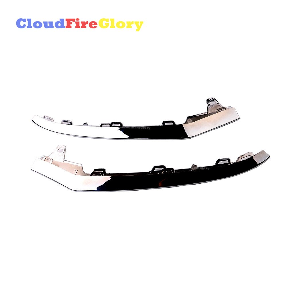 Cloudfireglory Voor Mercedes W212 E350 2 Stuks Links En Rechts Voorbumper Chrome Sierlijst A2128852774 A2128852874