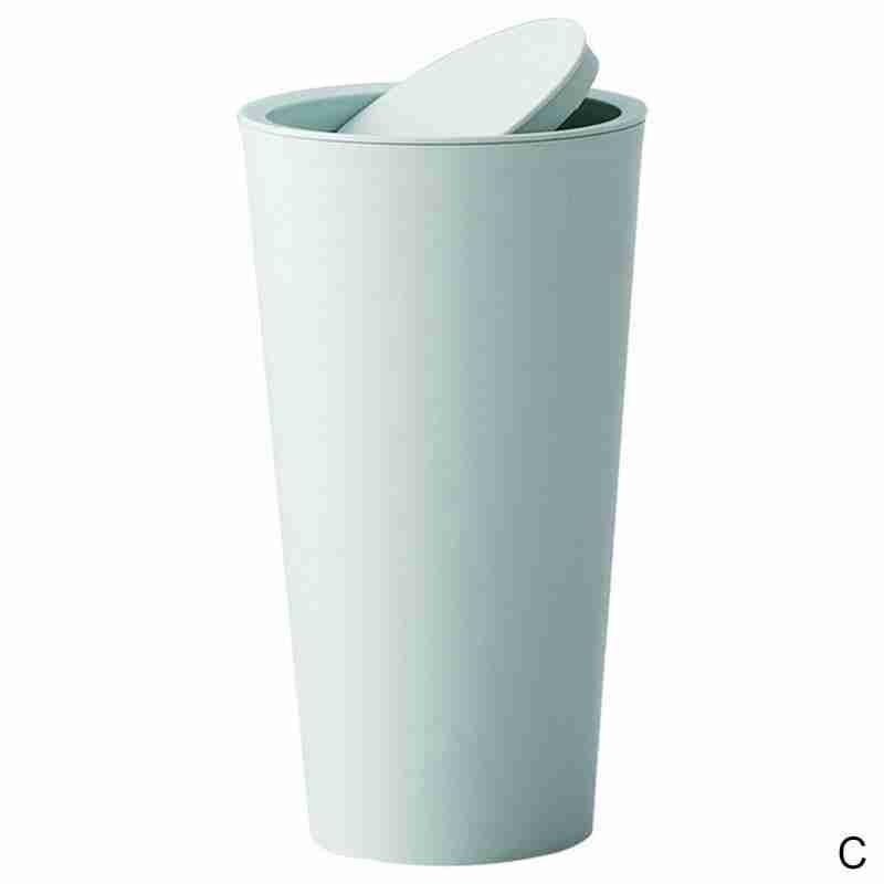 Round Car Trash Can Flip Car Trash Box Car Door Trash Bucket Holder Can Supplies Car Storage Cup Water J6U4: Green