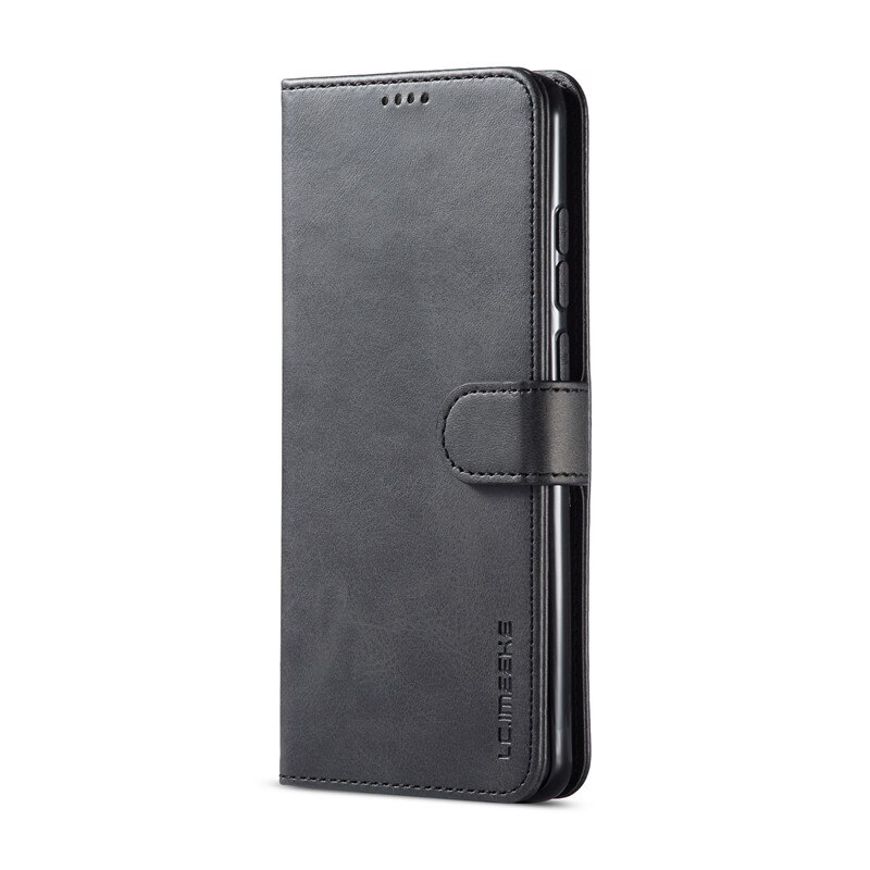 Redmi 9 custodia in pelle custodia per telefono Vintage per XIaomi Redmi 9 custodia Flip custodia a portafoglio magnetica su Redmi 9 Cover per Redmi9 Cover Etui: Black