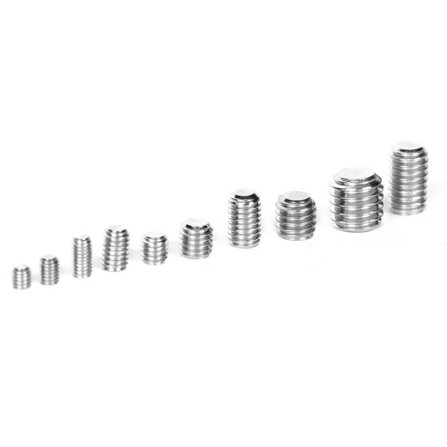 screws 220PCS grub screws stainless steel set screw fastening elements M3 M6 M8