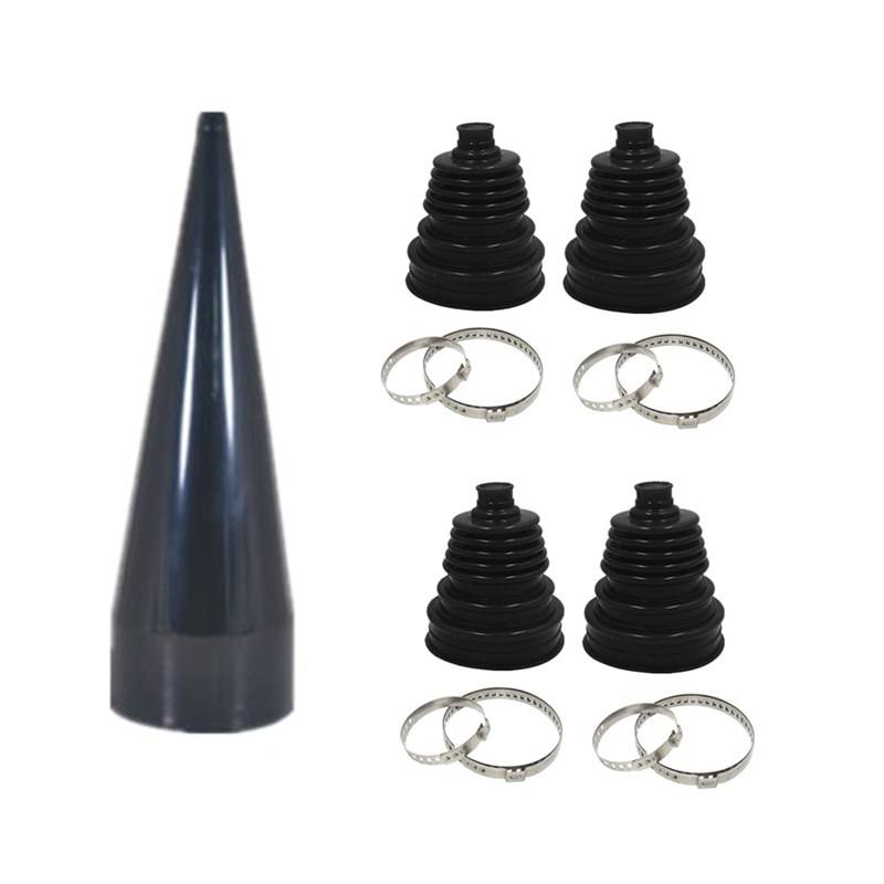 4pc Universal Constant Velocity CV Boot Joint Bailcast Fitting Cone Stretch