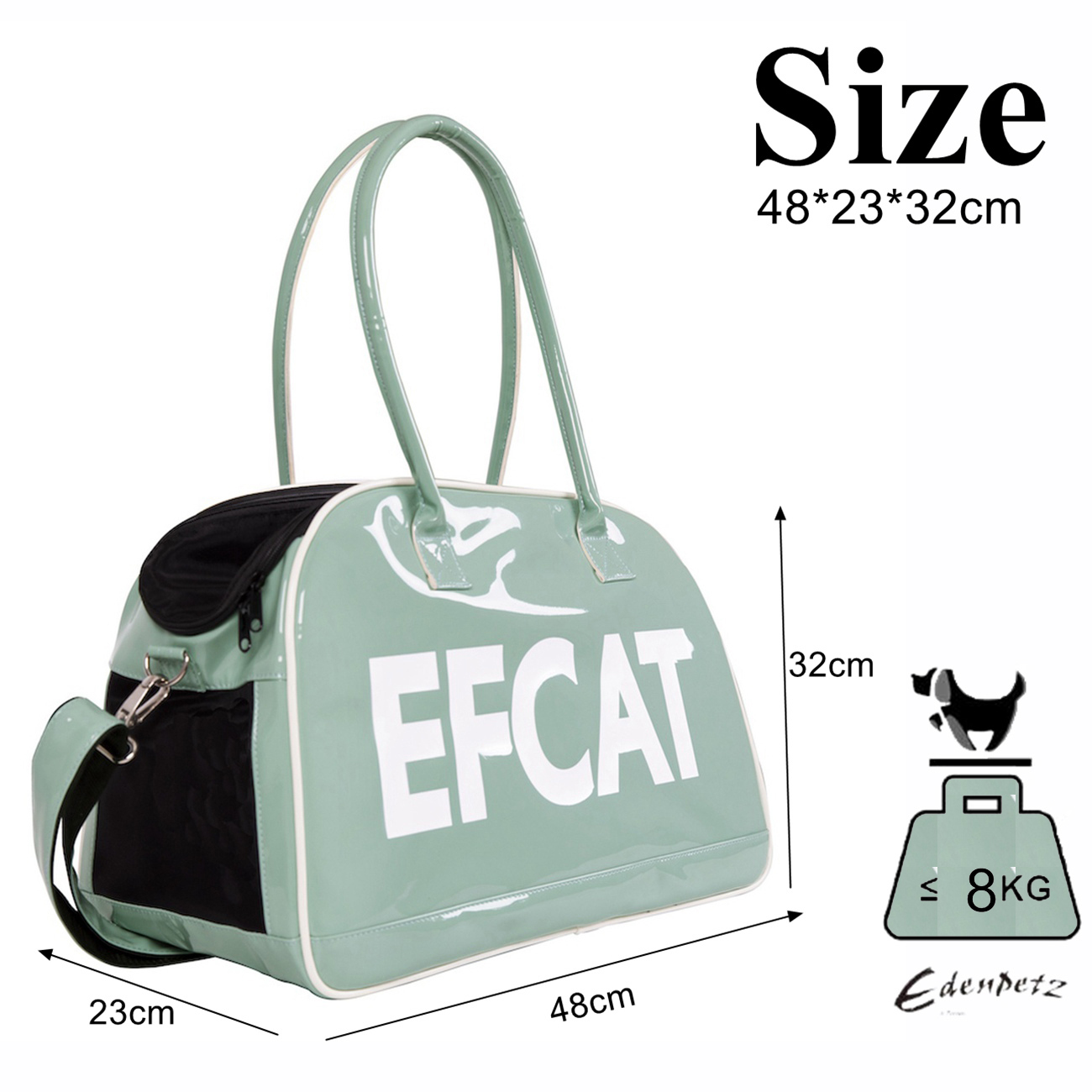 Grote Hond Kat Draagtas Mode Zilveren Tas Vervoer Carrying Voor Puppy Kitty