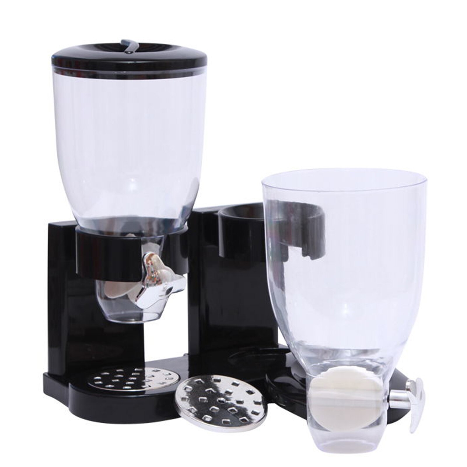 Dry Food Dispenser Dual Control Indispensable Compact Dry Cereal Dispenser 4L for Cereal Candy Nuts Beans Rice