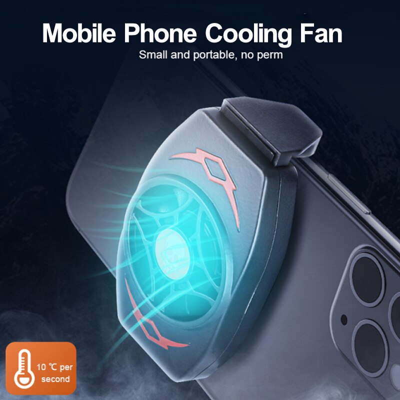 Phone Cooler Portable Mobile Phone Radiator USB Phone Cooling Fan Mobile Phone Cooler Accessories For iPhone Droid Gamer