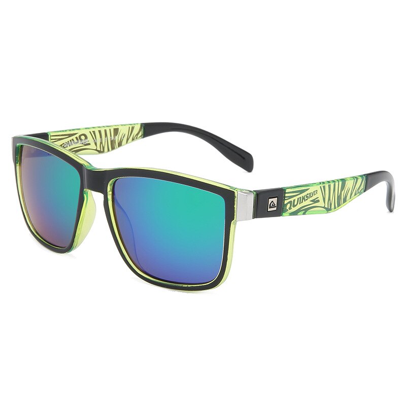 QS056 Klassieke Sport Zonnebril Mannen Vrouwen Strand Vissen Zonnebril Populaire Vierkante Glazen UV400: 8