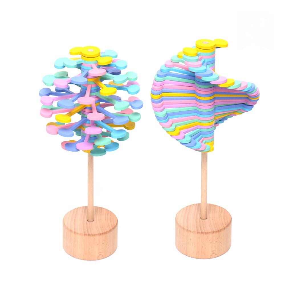 Magic Rotary Spin Lollipop Toy Stress Relief Bar Speelgoed Diy Roterende Lollipop Decompressie Aid Bureau Decoratie