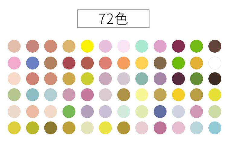 Lápiz de acuarela , 12/24/36/48/72/100 colores, lápices de colores suaves solubles en agua para pintar, suministros de arte para estudiantes: 72 water colors