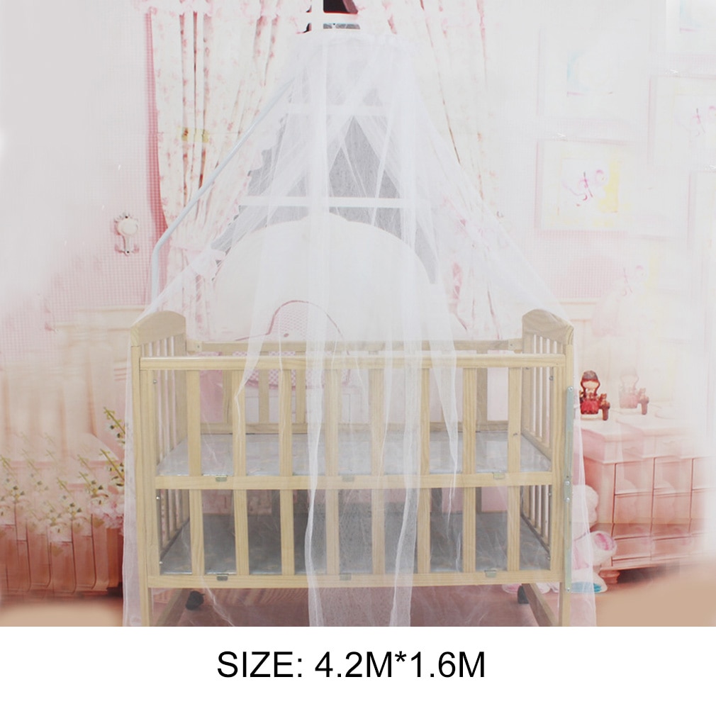 Zomer Baby Beddengoed Wieg Klamboe Draagbare Size Ronde Peuter Babybed Klamboe Mesh Hung Dome Gordijn Netto