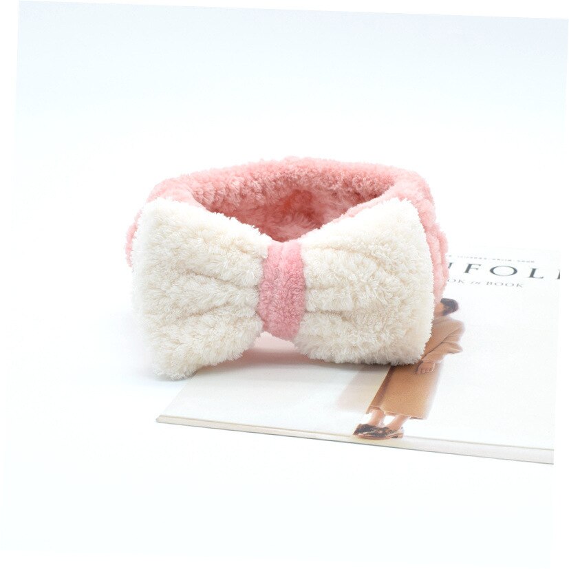 1PCS Cute Bow Hair Holder Hairbands Fleece Bow Animal Ears Headband For Women Girls Turban Hair Accessories