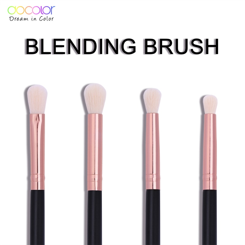 Docolor Make-Up Kwasten 4 Stuks Eyeshadow Brush Blending Wenkbrauw Make Up Borstels Synthetische Haren Schoonheid Cosmetica Borstel Set