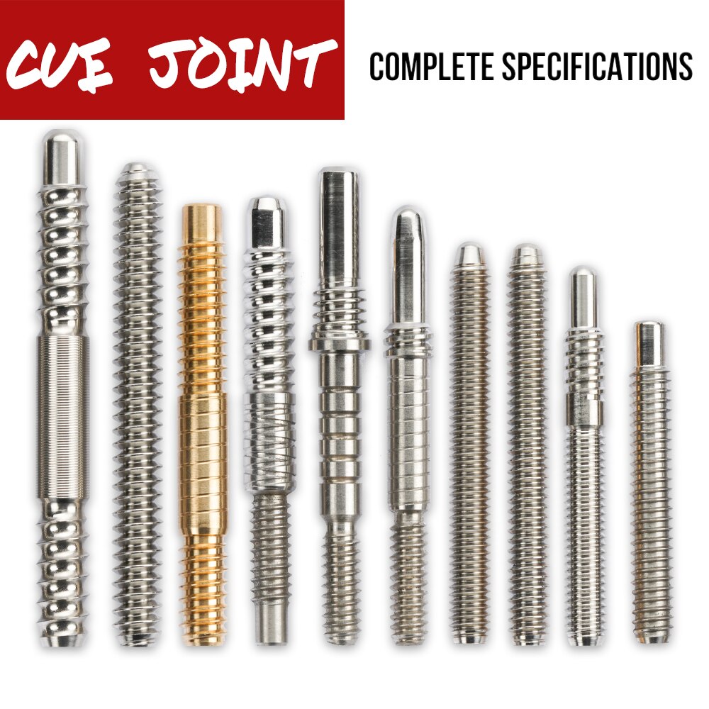 Pool Cue Joint Mezz Wavy /Uni Loc 3/8*10 3/8*11 Joint Billiard Cue Stick Joint Stainless Steel Billiard Accessories