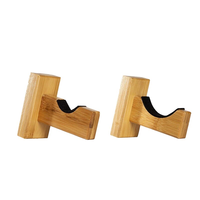 Baseball Schläger Zauberstab Halterung für Horizontale Anzeige, handgemachte Massivholz mit Filz Liner und Schläger Zauberstab Montieren (2 Pack)