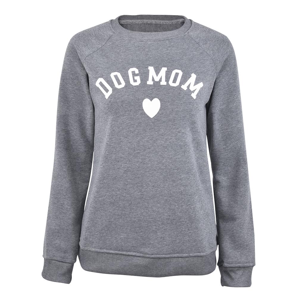 Suéter deportivo con estampado en forma de corazón para mujer, sudadera Kawaii con estampado, sudaderas cortas informales de manga larga: XXXL / Gray