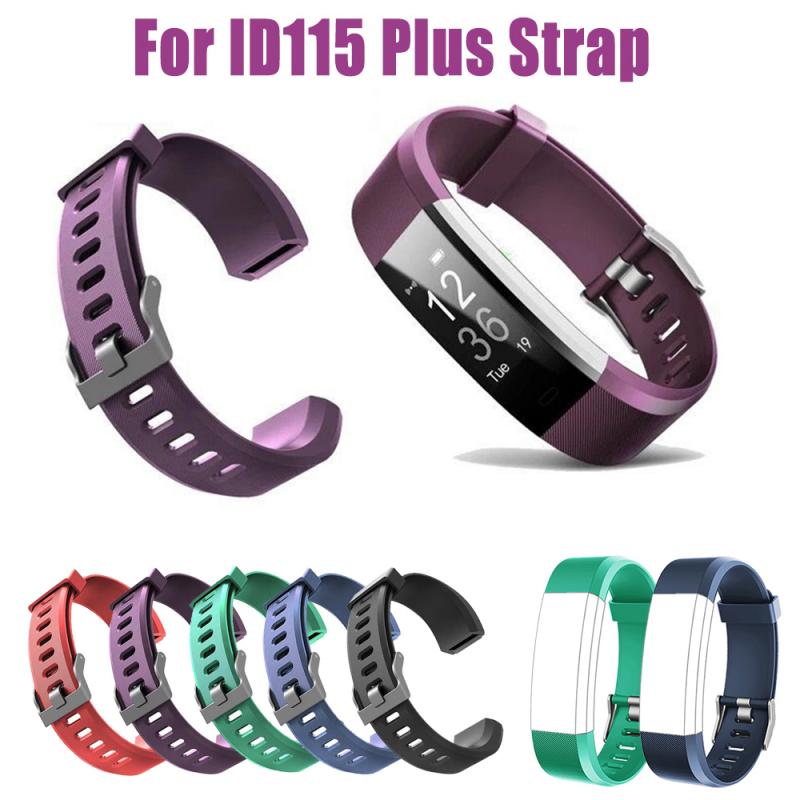 5 Kleuren Siliconen Vervanging Polsband Voor ID115 Plus Smart Armband Riem Zachte Comfortabele Horloge Strap Smart Accessoires