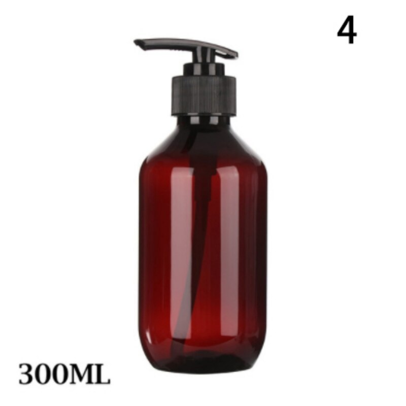 Genopfyldelig flaske badeværelse shampoo flasker flydende sæbe shower gel vask hårbalsam lotions presse dispenser, multi-størrelse: A4