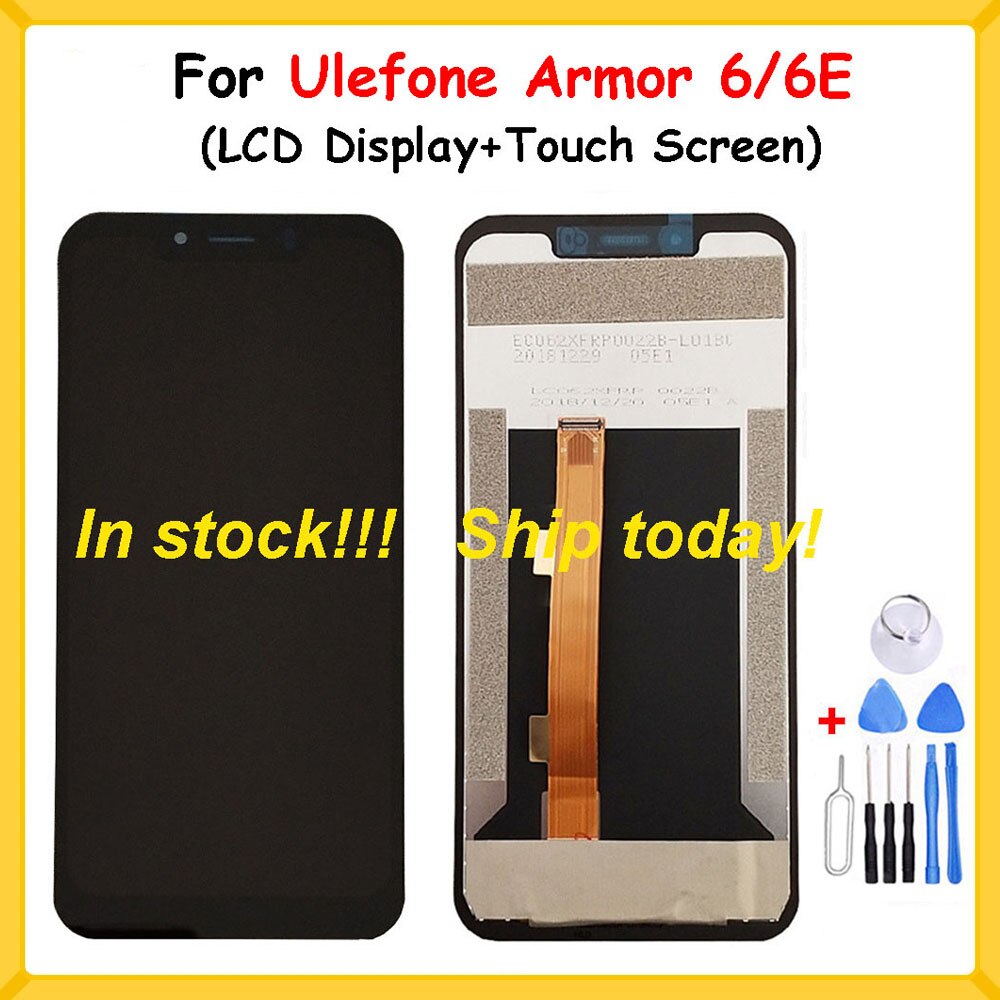 6.2 "Voor Ulefone Armor 6 Lcd-scherm En Touch Screen 100% Reparatie + Gereedschap