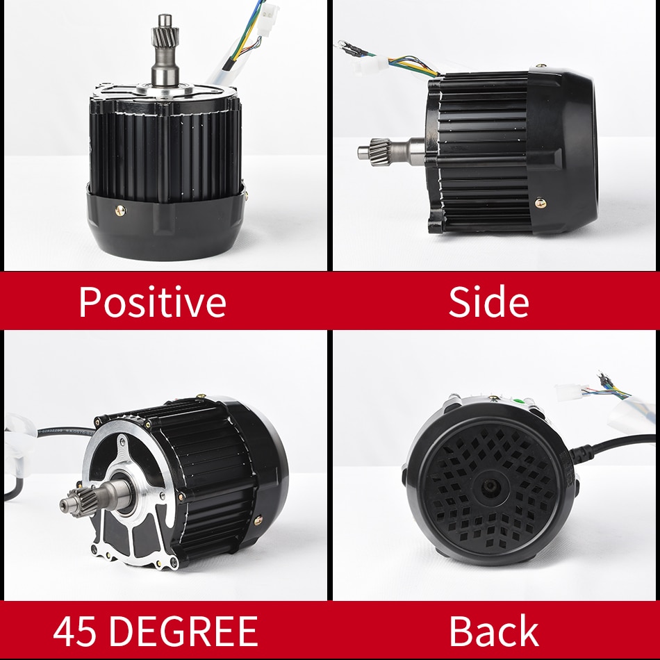 KUNRAY BLDC 650W 48V 60V Brushless DC Motor Three Four Wheel Electric Car Rear Axle Differential Motor Tricycle Conveyor Motors