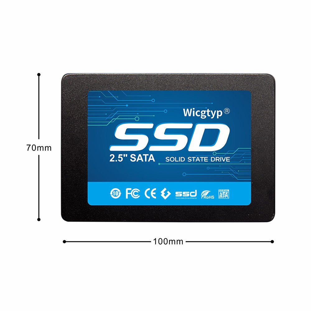 Wicgtyp 7MM 2.5 SATA III 6 GB/S SATA ii 3 2 hd ssd 120GB Solid State Disk drive harde schijf SSD Voor Notebook Computer Metalen Shell