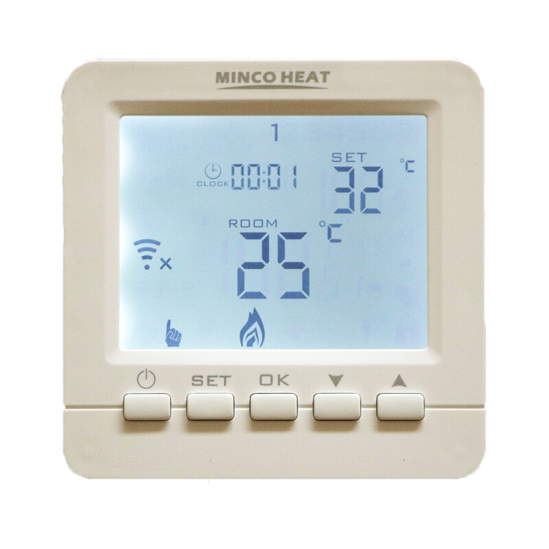 230V 3A Andriod, Iphone APP Control Temperature Controller Room WIFI Thermostat For Gas Boiler and Water Heating System