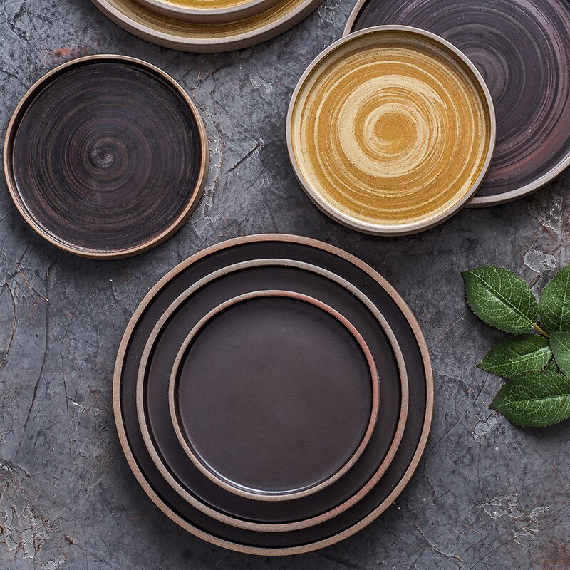 Big Dinner Plates Wedding Full Set European Ceramic Tableware Crockery Dinner Plates Pratos De Jantar Home Decoration XR50PZ