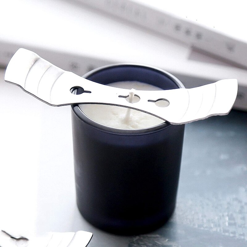 12Pcs Stainless Steel Candle Wick Centering Device DIY Candle Making Kit Candle Core Holder for DIY Candle Making