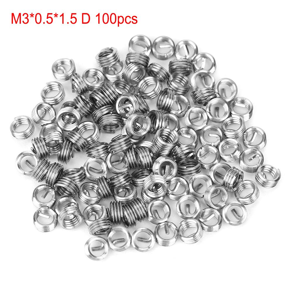M3 Stainless Steel SS304 Coiled Wire Helical Screw Thread Inserts 100pcs: 2