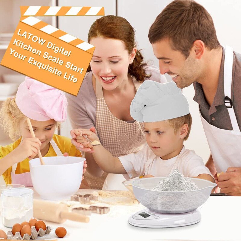 5kg / 1g Portable Digital Scale LED Electronic Scale Food Measurement Weight Battery Powered Measurement Weight Kitchen Gadget