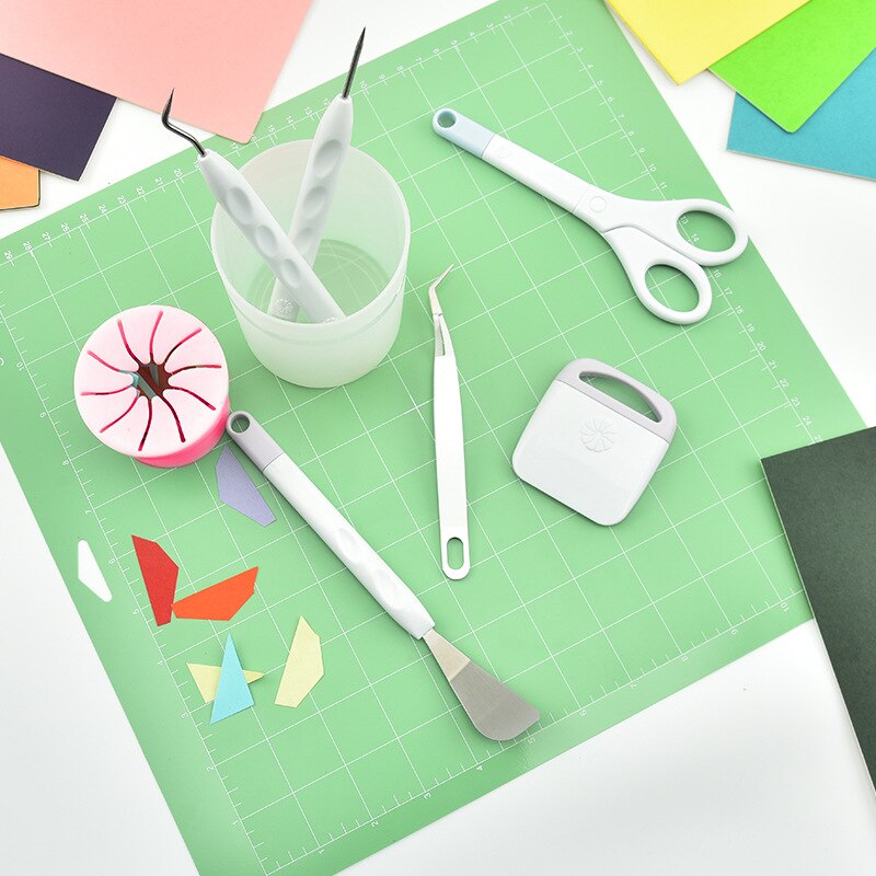 Bastelsets mit Vinyl-entgitterwerkzeugen, vinylreste-auffangbehälter und tragetasche für cricut/Silhouette/siser/Oral