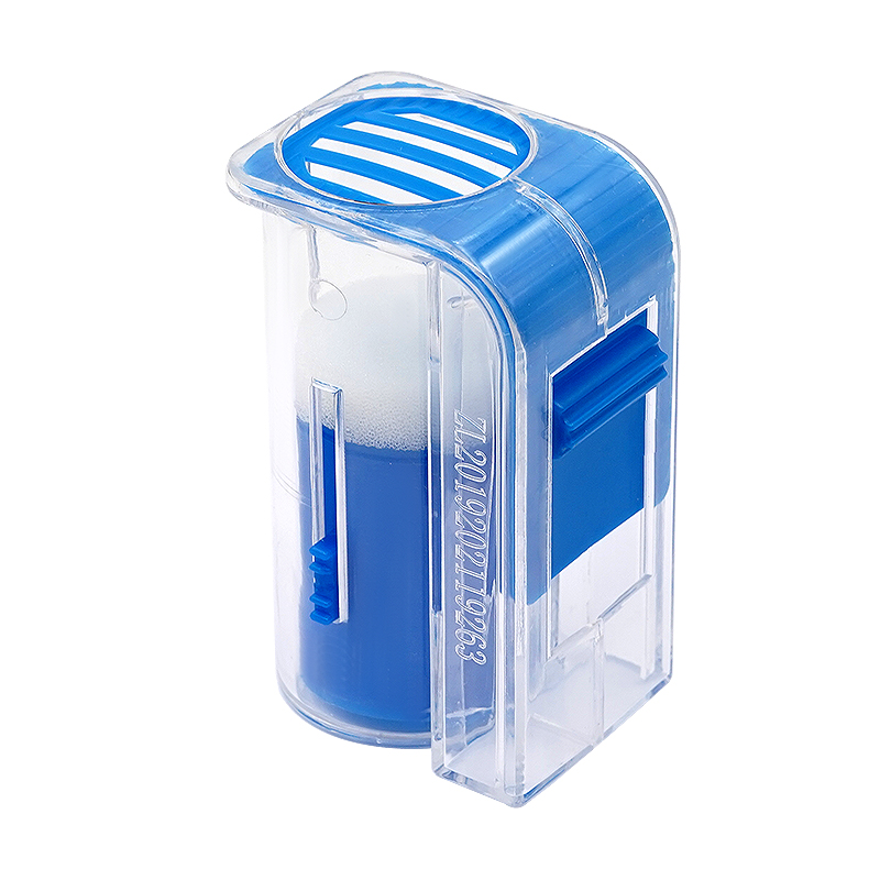 Botella marcadora de abeja reina, jaula para marcar abejas, receptor de marcado con émbolo de felpa, suministros de apicultura para jardín, 1 ud.: Azul