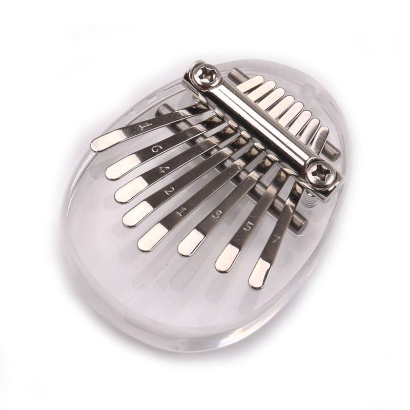 8 Toetsen Kalimba Duim Piano Toetsenbord Muziekinstrumenten Met Leren Boek Kalimba Piano Kerstcadeau: D