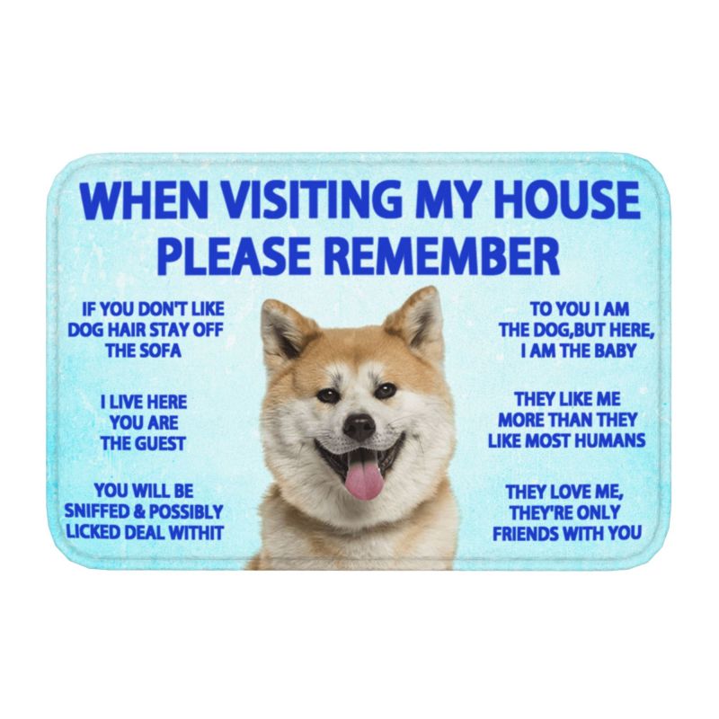 Staffordshire Bull Terrier Dog Quotes Front Door Mat Anti-Slip Outdoor Quick Dry Doormat Kitchen Bedroom Entrance Rug Carpet: DARK GRAY