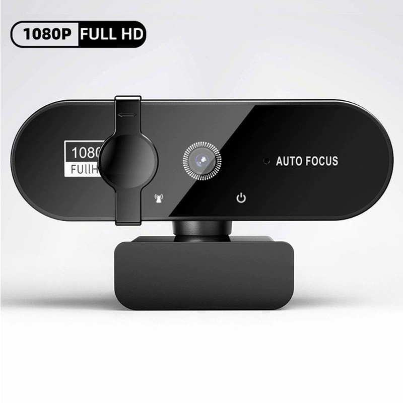 Webcam 4K Mini fotocamera 1080P Webcam Full HD 2K con microfono Webcam USB 30fps per fotocamera di riprese video per PC portatile con messa a fuoco automatica: Black